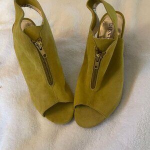 New Lime Boots With Ornate Zipper.